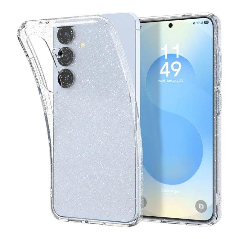 Spigen Liquid Crystal Glitter – dėklas, skirtas Samsung Galaxy S25+ (skaidrus)