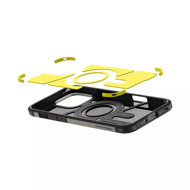 Spigen Tough Armor Mag MagSafe – dėklas, skirtas „iPhone 16 Pro Max“ („Gunmetal“ spalva)