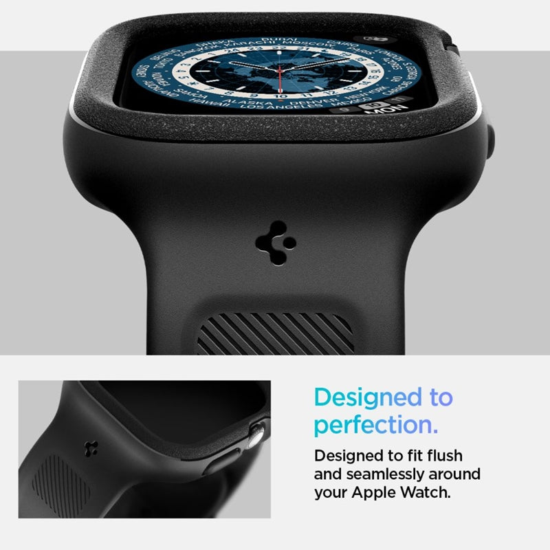 Spigen Vault Pro – Dirželis su dėklu, skirtas Apple Watch 10 42 mm (Matte Black)