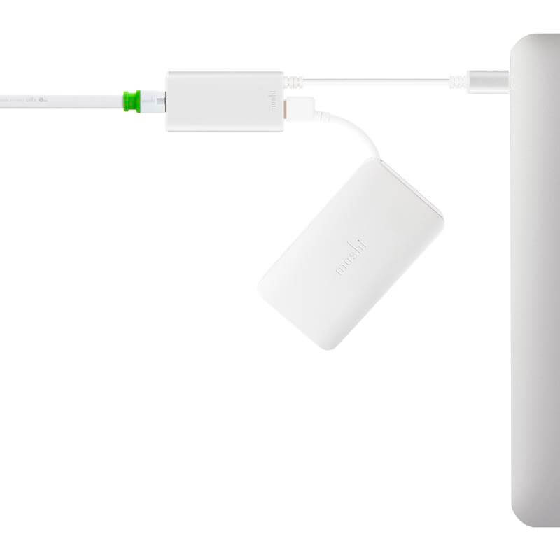 Moshi USB-C „Gigabit Ethernet“ adapteris (sidabrinis)