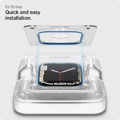 Spigen Proflex EZ FIT 2 pakuotės – ekrano apsauga skirta Apple Watch 8 / 7 45 mm (2 vnt.)