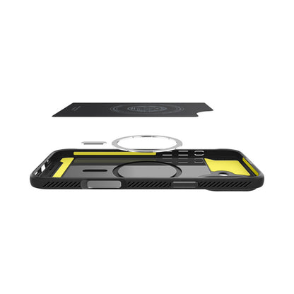 Spigen Rugged Armor Mag MagSafe – dėklas, skirtas „iPhone 16“ (matinė juoda)