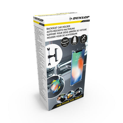 Dunlop – automobilinis galvos atramos laikiklis išmaniajam telefonui / planšetei 12-21 cm
