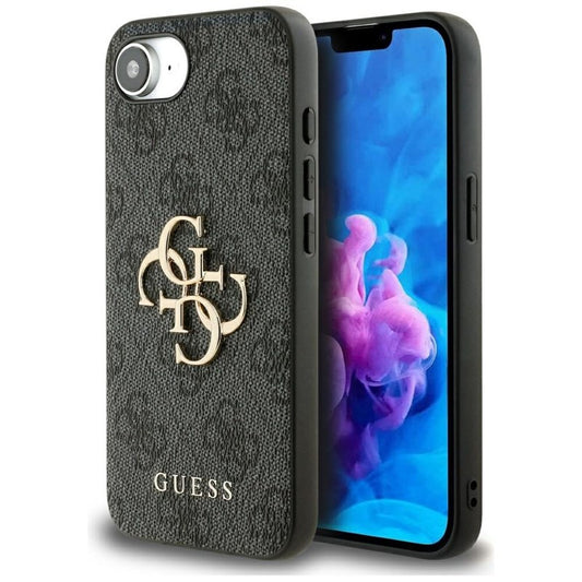 Guess 4G Big Logo – Dėklas, skirtas iPhone 16e (juodas)