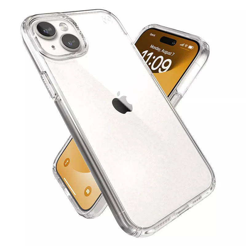 Speck Presidio Perfect-Clear – „iPhone 15 Plus“ / „iPhone 14 Plus“ dėklas (skaidrus)
