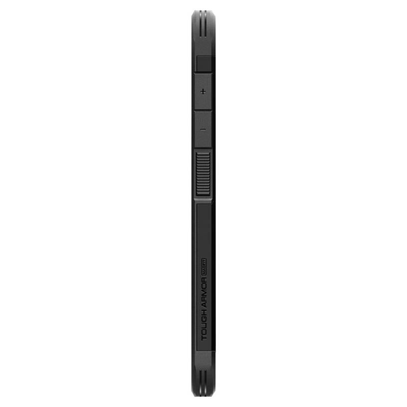 Spigen Tough Armor MagSafe – dėklas, skirtas „Samsung Galaxy S25“ (juodas)