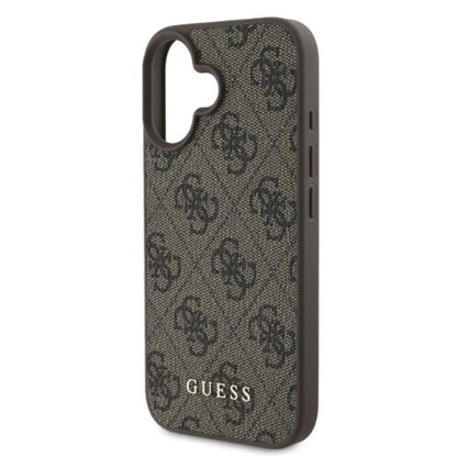 Guess 4G Classic - Dėklas iPhone 16 (rudas)