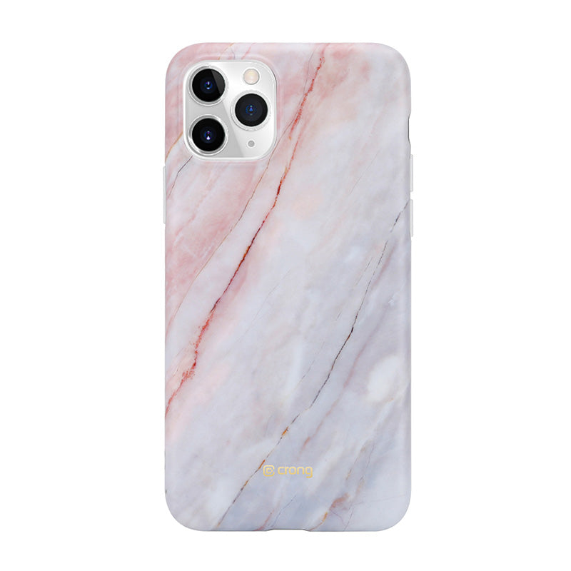 Crong Marble dėklas – dėklas, skirtas „iPhone 11 Pro“ (rožinis)