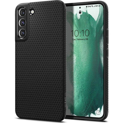Spigen Liquid Air – dėklas, skirtas „Samsung Galaxy S22“ (juodas)
