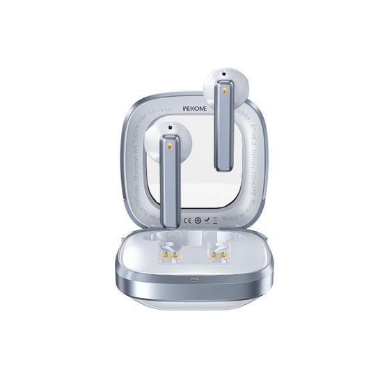 WEKOME VB09 Cyerin Series – belaidės „Bluetooth“ ausinės V5.3 TWS su įkrovimo dėklu (baltos)