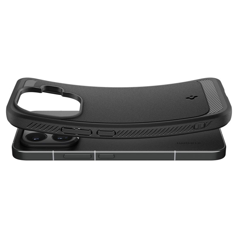 Spigen Rugged Armor - dėklas Xiaomi 15T Pro (Matinis juodas)