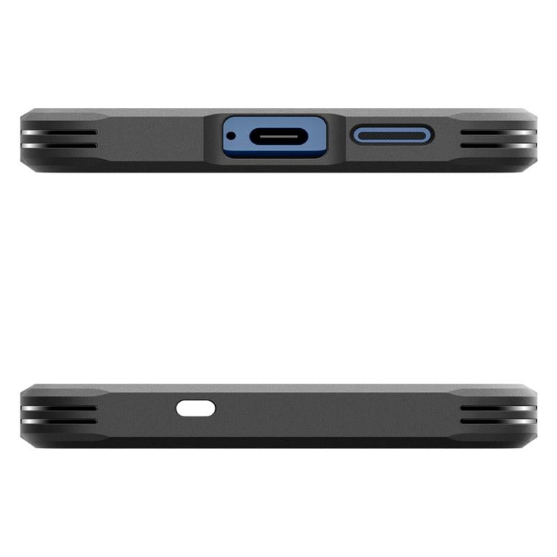 Spigen Tough Armor MagSafe – dėklas, skirtas „Samsung Galaxy S25“ (juodas)