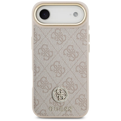 Guess 4G Strass Logo MagSafe dėklas iPhone Air (Rožinis)