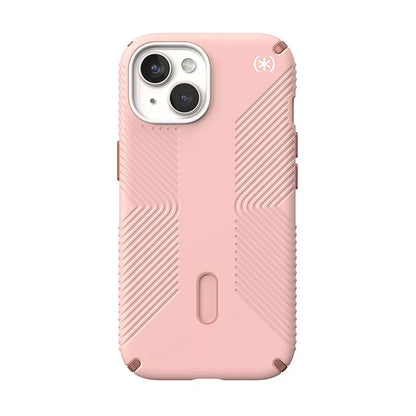 Speck Presidio2 Grip ClickLock & MagSafe – Dėklas, skirtas iPhone 16e / iPhone 15 / iPhone 14 / iPhone 13 (Dahlia Pink/Rose Copper)