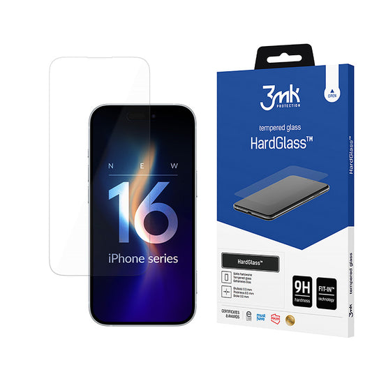 3mk HardGlass - grūdintas stiklas, skirtas „iPhone 16 Pro“