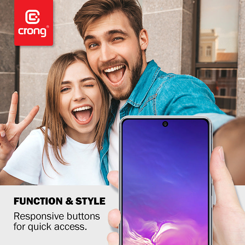 Crong Crystal Slim Cover - apsauginis dėklas, skirtas Xiaomi Mi Note 10 / Mi Note 10 Pro (skaidrus)