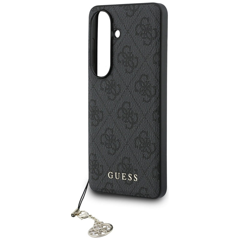 Guess 4G Classic Logo Charm MagSafe - Samsung Galaxy S26 dėklas (Juodas)