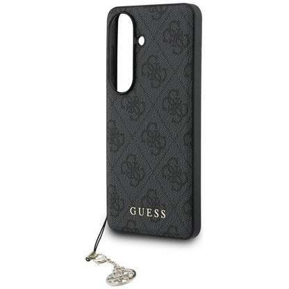 Guess 4G Classic Logo Charm MagSafe - Samsung Galaxy S26 dėklas (Juodas)
