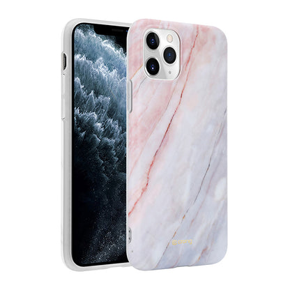 Crong Marble dėklas – dėklas, skirtas „iPhone 11 Pro“ (rožinis)