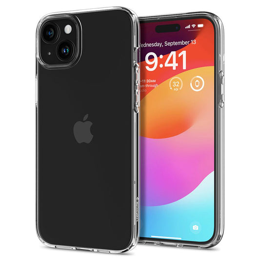 Spigen Liquid Crystal – dėklas, skirtas „iPhone 15 Plus“ („Skaidrus“)