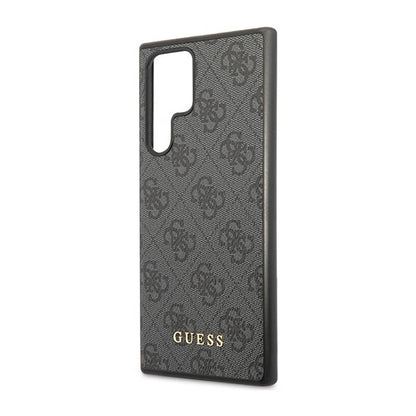 Guess 4G Metal Logo – dėklas, skirtas Samsung Galaxy S23 Ultra (pilkas)