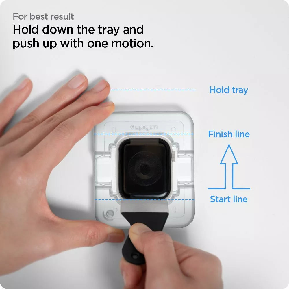 Spigen Proflex EZ FIT 2 pakuotės – ekrano apsauga skirta Apple Watch 8 / 7 45 mm (2 vnt.)