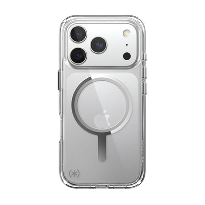 Speck Presidio Perfect Clear MagSafe - iPhone 17 Pro dėklas (Skaidrus / Sidabrinis)