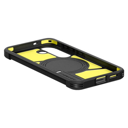 Spigen Tough Armor MagSafe – dėklas, skirtas „Samsung Galaxy S25“ (juodas)