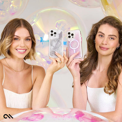 Case-Mate Waterfall MagSafe – Dėklas skirtas iPhone 16 Pro Max (Sidabrinis)