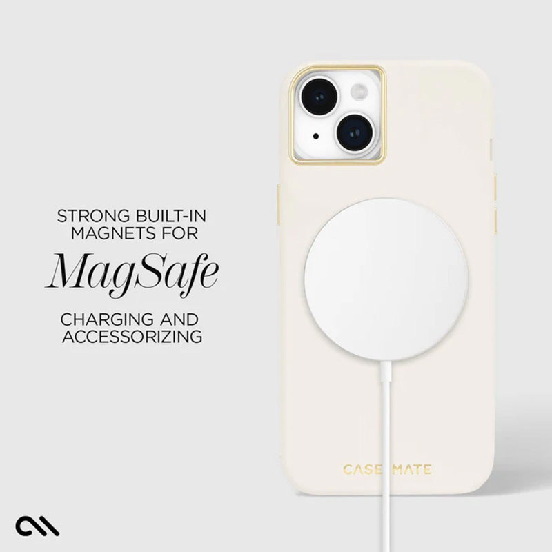 Case-Mate Silicone MagSafe - dėklas iPhone 15 Plus (smėlio spalvos)