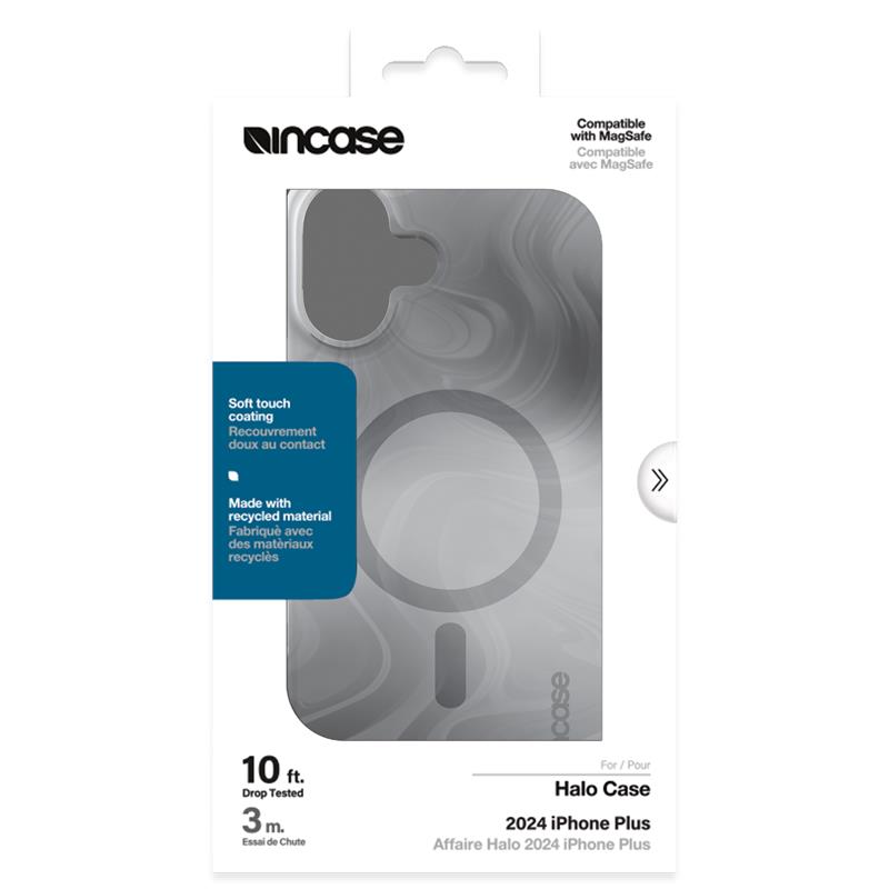 Incase Halo dėklas su MagSafe – dėklas „iPhone 16 Plus“ (Oil Slick Smoke)