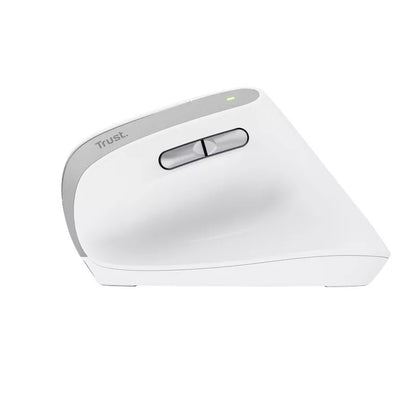 Trust Bayo II – Ergonomiška belaidė pelė (balta)