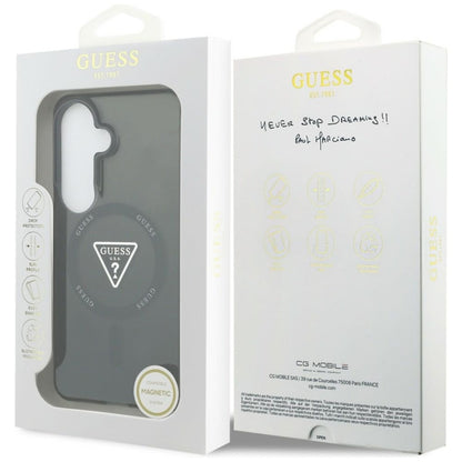 Guess IML Gradient Triangle MagSafe - Samsung Galaxy S26 dėklas (juodas)