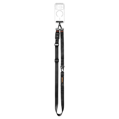 Spigen DA30M Dirželis Per Petį Crossbody – Universalus telefono dirželis / raištis (juodas)