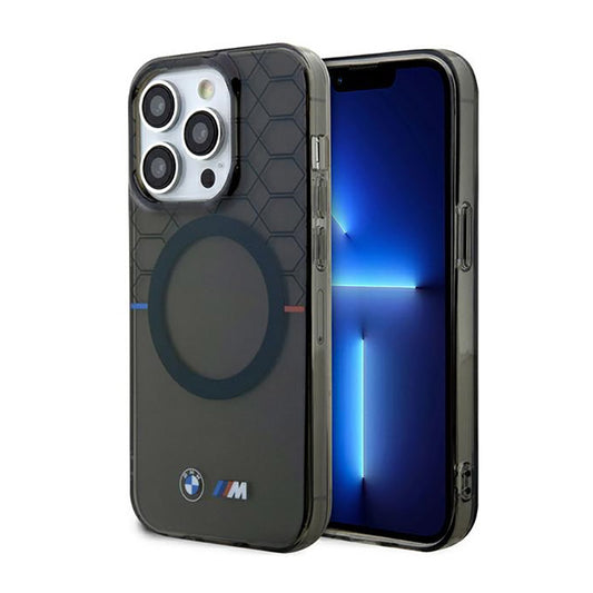 BMW raštas MagSafe – dėklas, skirtas „iPhone 14 Pro“ (pilkas)