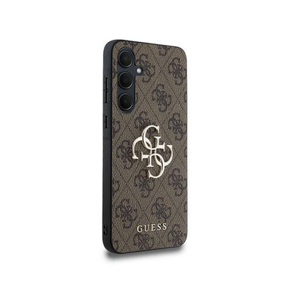 Guess 4G Big Metal Logo – dėklas Samsung Galaxy A35 5G (rudas)