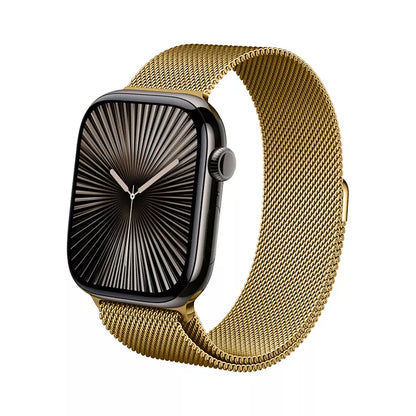 Crong Milano Steel – nerūdijančio plieno dirželis Apple Watch 38/40/41/42 mm (auksinis)