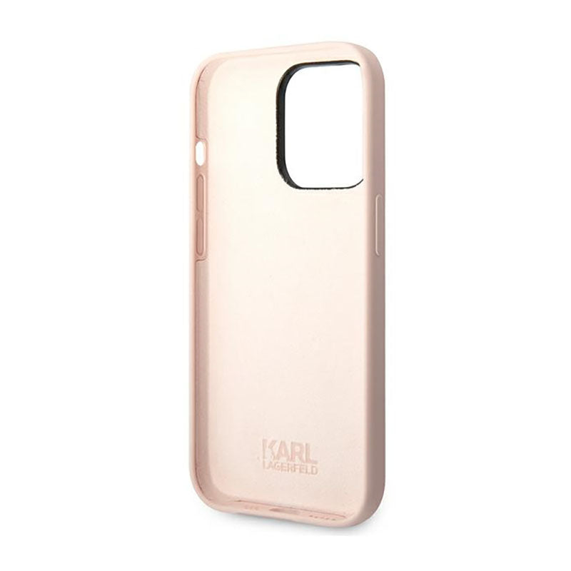 Karl Lagerfeld Choupette Body – dėklas, skirtas iPhone 14 Pro (šviesiai rožinis)