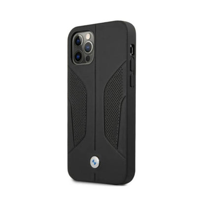 BMW od perfoartos odos šonai - dėklas iPhone 12 / iPhone 12 Pro (juodas)