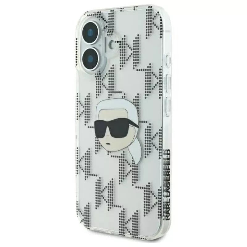 Karl Lagerfeld IML Karl Head Electroplated – Dėklas iPhone 16 (skaidrus)