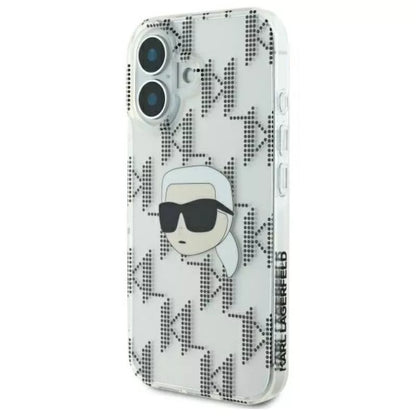 Karl Lagerfeld IML Karl Head Electroplated – Dėklas iPhone 16 (skaidrus)