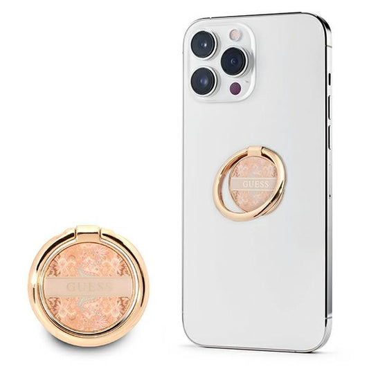 Guess žiedų stovas, rašto dizainas, auksinė spalva