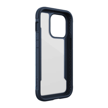 X-Doria Raptic Shield – aliuminio dėklas skirtas iPhone 14 Pro (atsparumas kritimui 3 m) (Marine Blue)