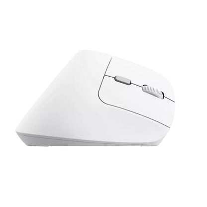 Trust Bayo II – Ergonomiška belaidė pelė (balta)