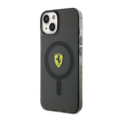 Ferrari Translucent MagSafe – dėklas, skirtas „iPhone 14“ (juoda)