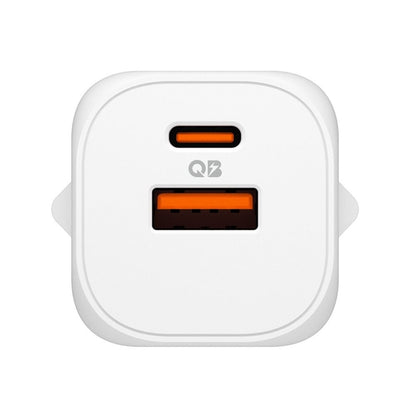Spigen Essential EE352EU GaN Pro – C tipo + USB-A USB įkroviklis 35W (baltas)