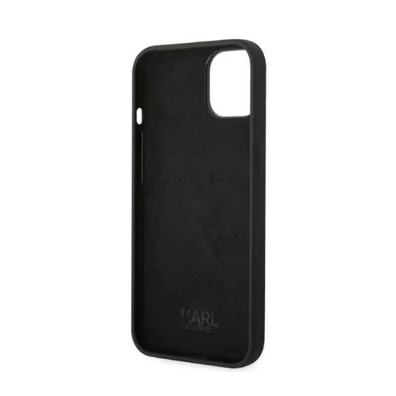 Karl Lagerfeld Silicone RSG – dėklas, skirtas iPhone 14 Plus (juodas)