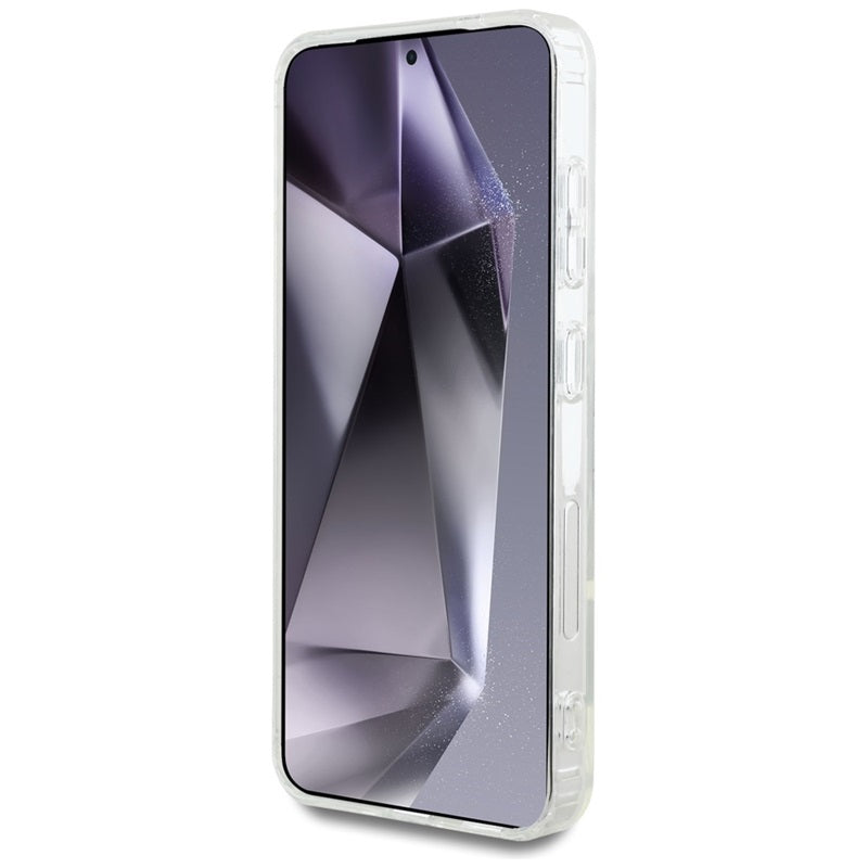 Karl Lagerfeld Rhinestones Karl Head Logo – Dėklas, skirtas Samsung Galaxy S25 (skaidrus)