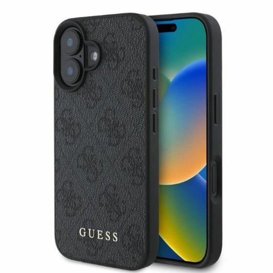 Guess 4G Classic - dėklas iPhone 16 (juodas)