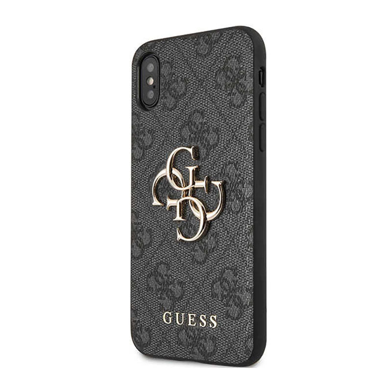 Guess 4G Big Metal Logo - iPhone X dėklas (pilkas)